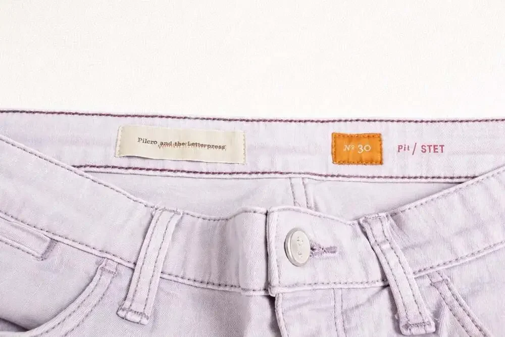 Pilcro Anthropologie Stet Jeans Women’s 30 Lavender Straight Leg Cropped